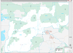 Yukon-Koyukuk Borough (County) Premium Wall Map